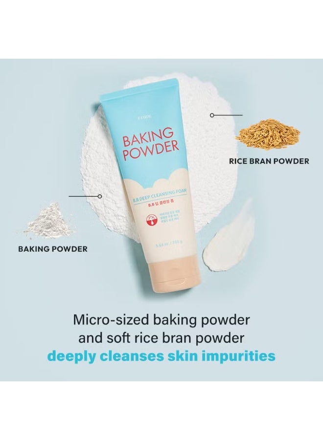 ETUDE HOUSE ETUDE Baking Powder B.B Deep Cleansing Foam, (160grams) | Perfect Cleansing and Peeling, Removes Pore Waste and Dead Skin Cells, Korean Skin Care, Kbeauty, Perfect for Gift - Image 3